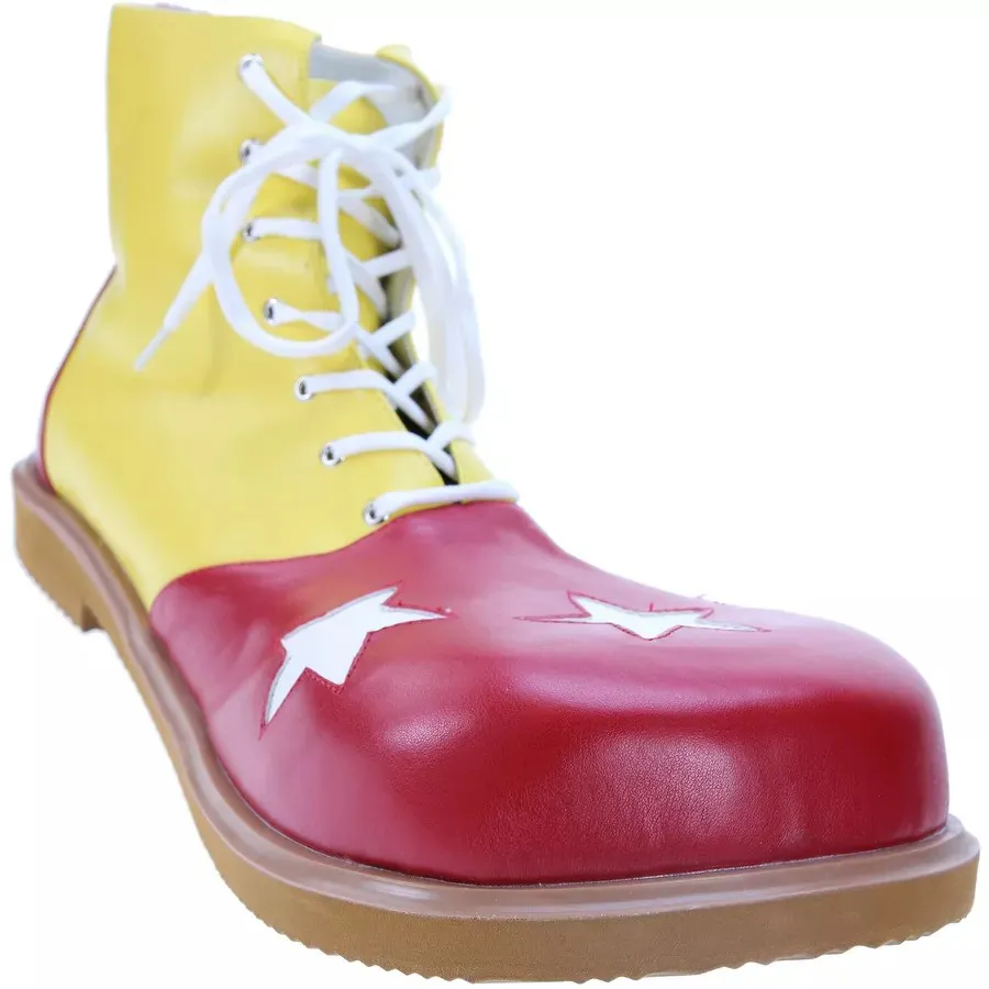 Clown Shoes – Yellow-Red with White Stars-1