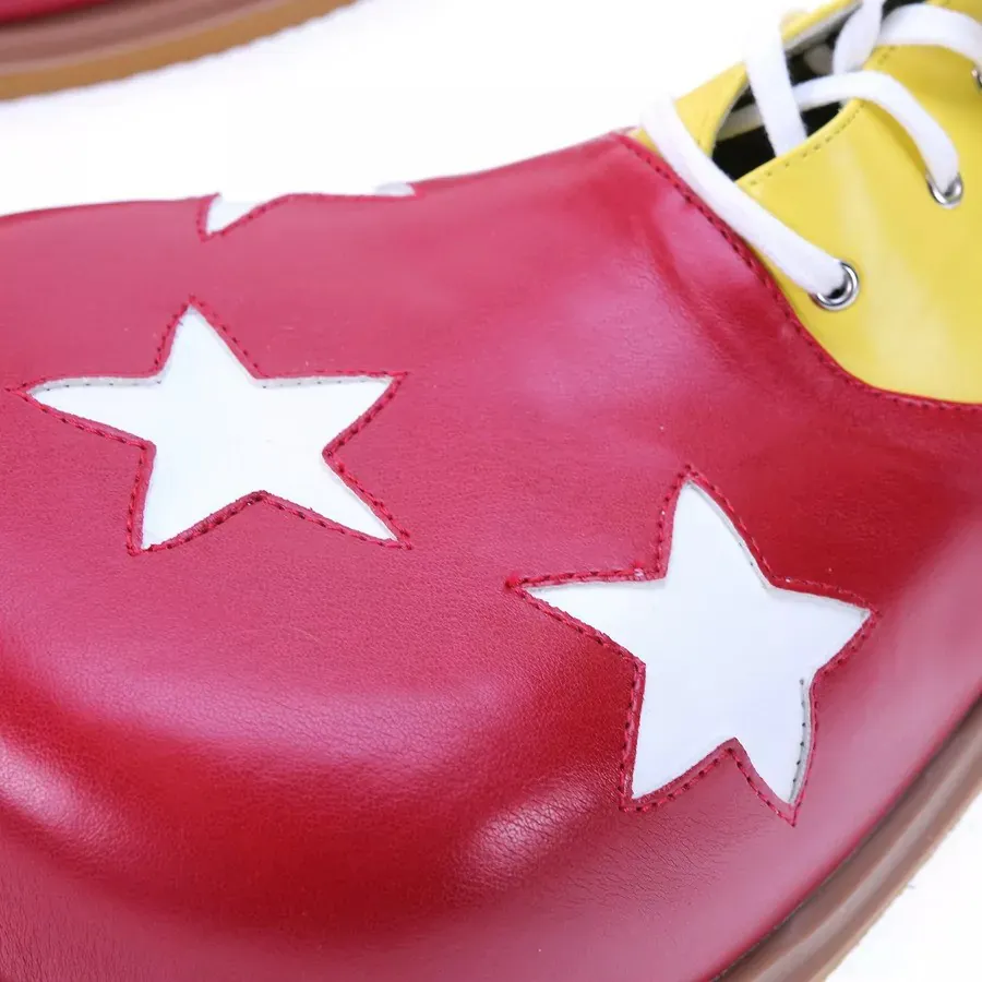 Clown Shoes – Yellow-Red with White Stars-2