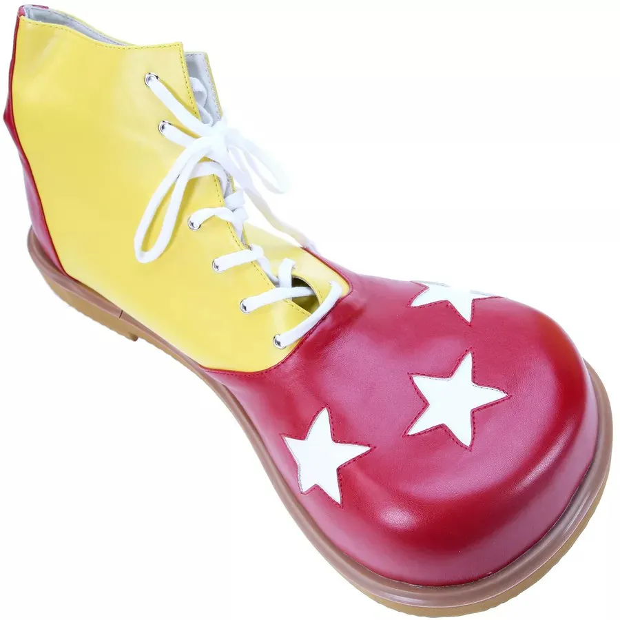 Clown Shoes – Yellow-Red with White Stars-4