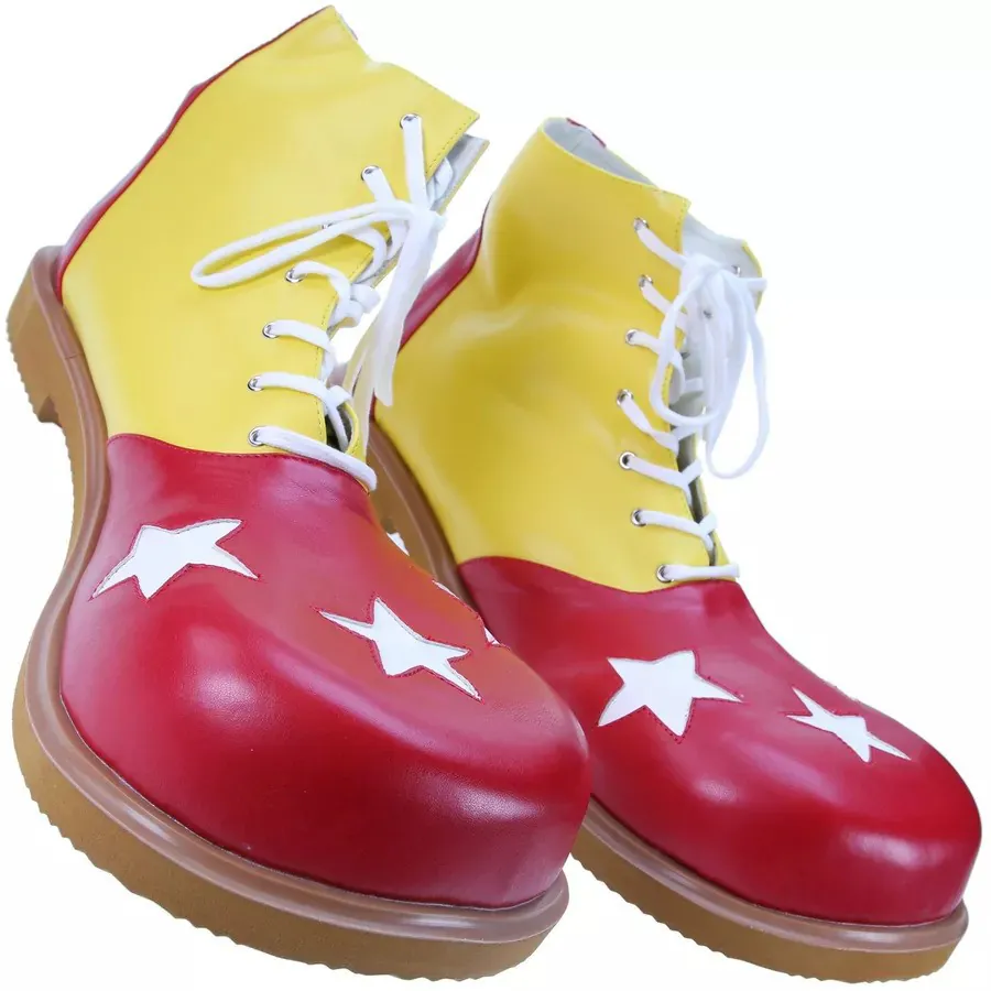 Clown Shoes – Yellow-Red with White Stars-6